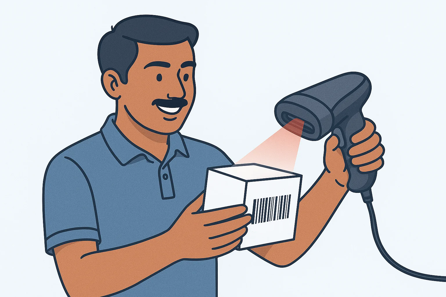 How EAN-13 barcode scanners read product barcodes