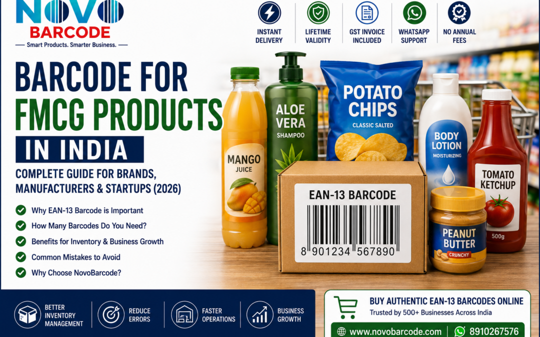 Barcode for FMCG Products in India: Complete Guide for Brands, Manufacturers & Startups (2026)