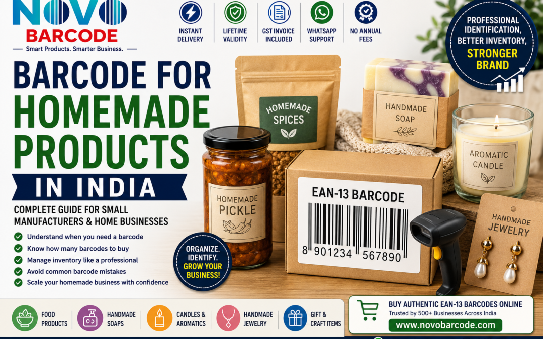 Barcode for Homemade Products in India: Complete Guide for Small Manufacturers & Home Businesses (2026)