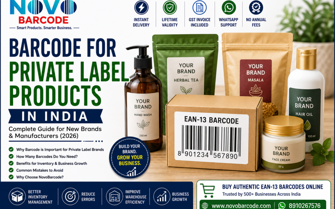 Barcode for Private Label Products in India: Complete Guide for New Brands & Manufacturers (2026)
