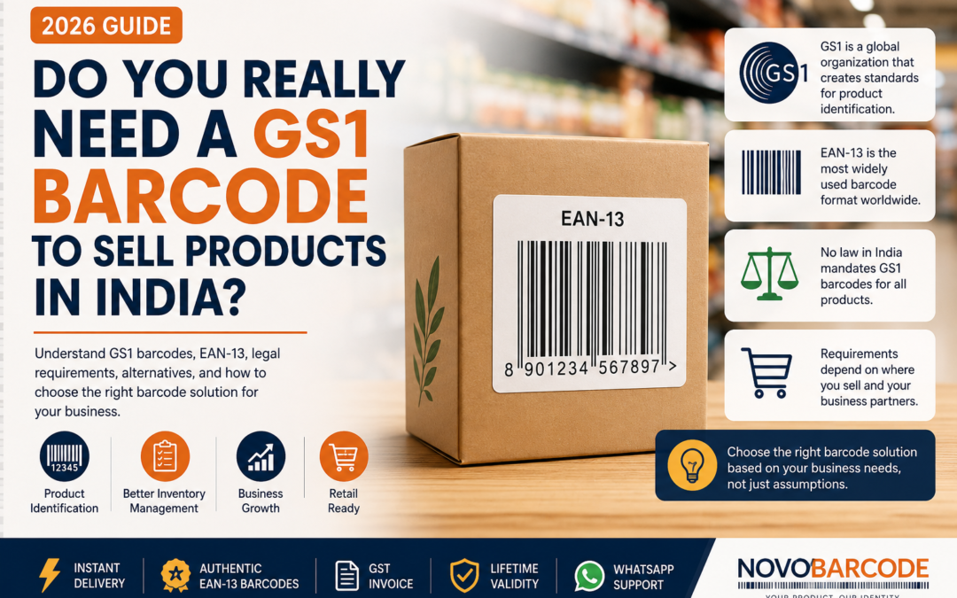 Do You Really Need a GS1 Barcode to Sell Products in India? Complete Guide (2026)