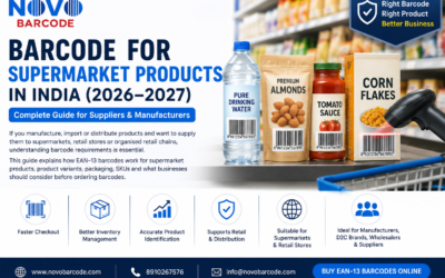 Barcode for Supermarket Products in India (2026–2027): Complete Guide for Suppliers & Manufacturers