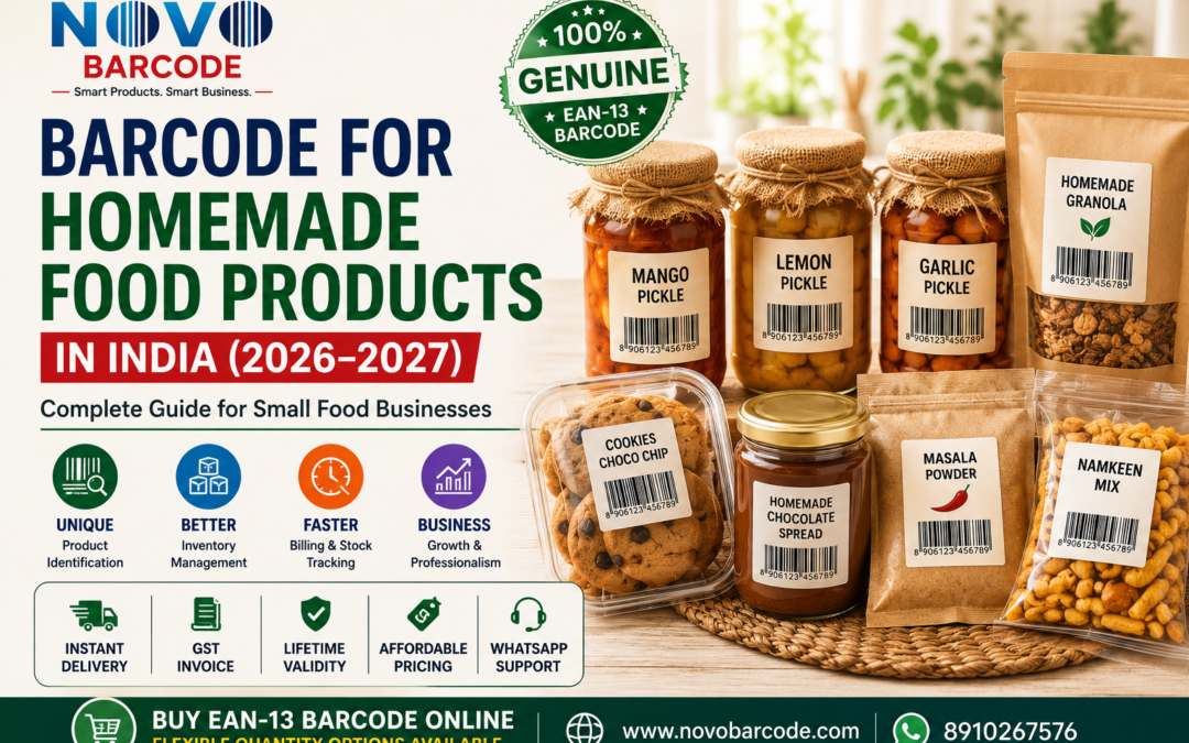 Barcode for Homemade Food Products in India (2026–2027): Complete Guide for Small Food Businesses